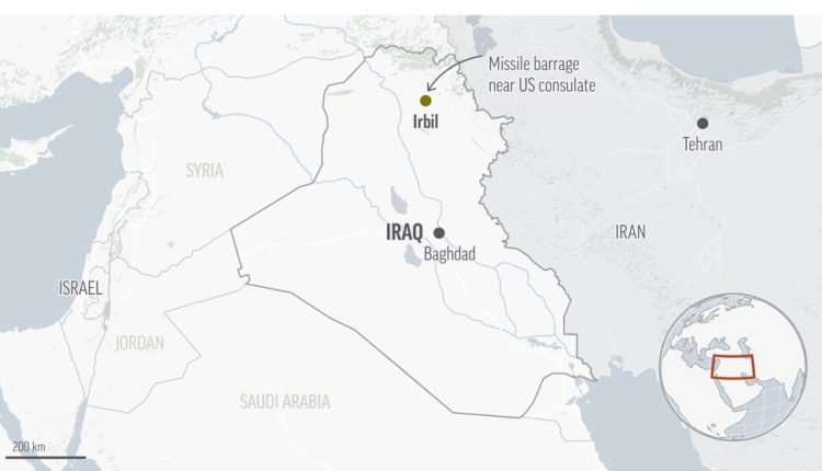 Iran claims missile barrage near US consulate in Iraq • The Syrian ...
